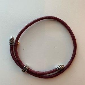 David Yurman Leather Cord Bracelet